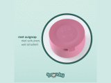 Kommetje met zuignap hot pink  2